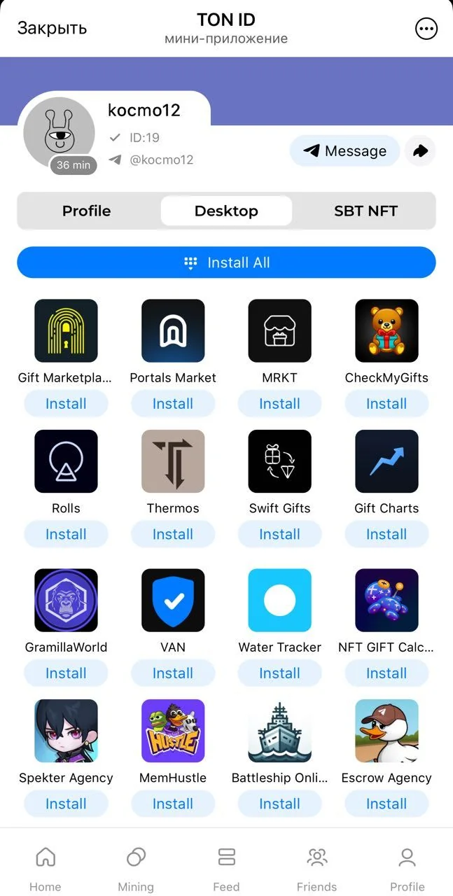 TON ID — पूर्वावलोकन 1