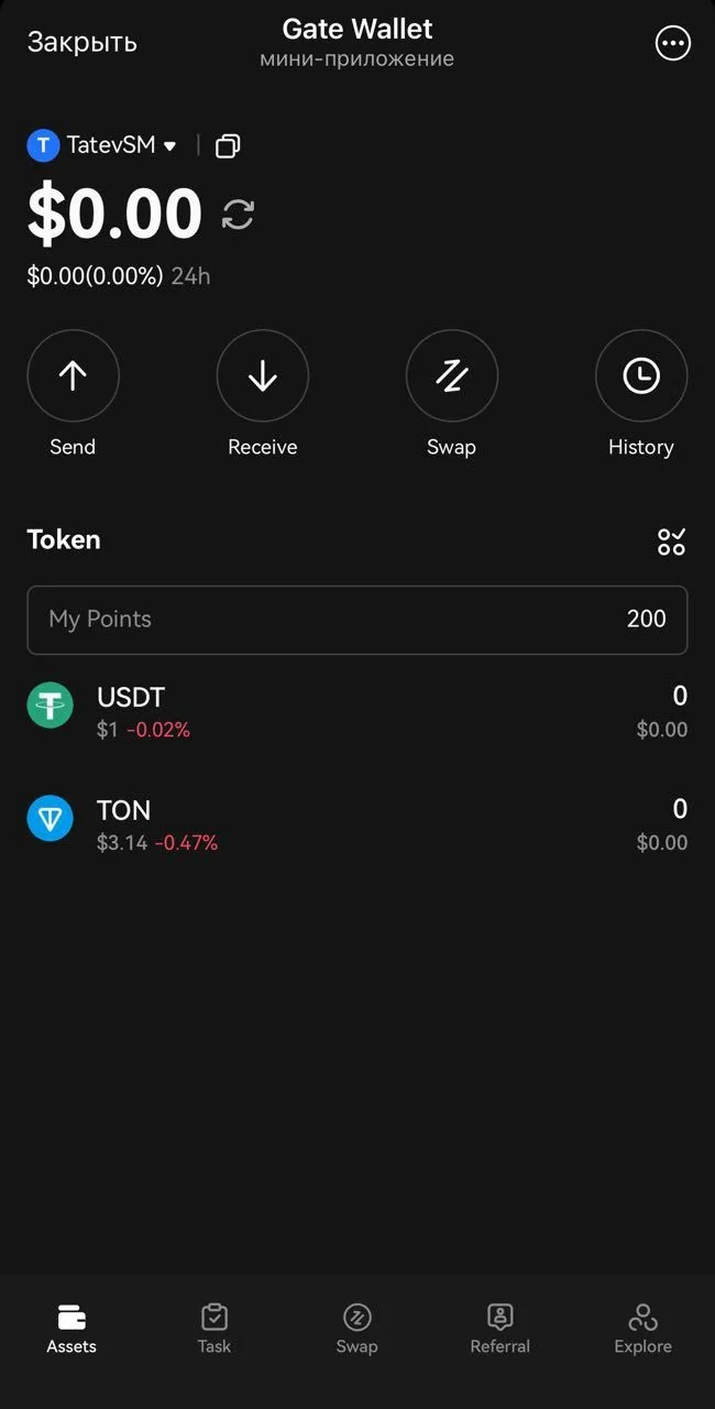 Gate Wallet — Preview 1
