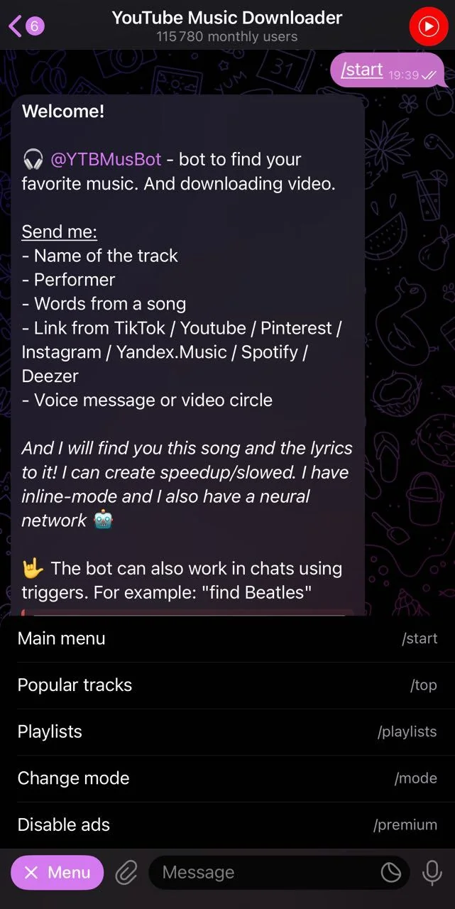 YouTube Music Downloader — Aperçu 1