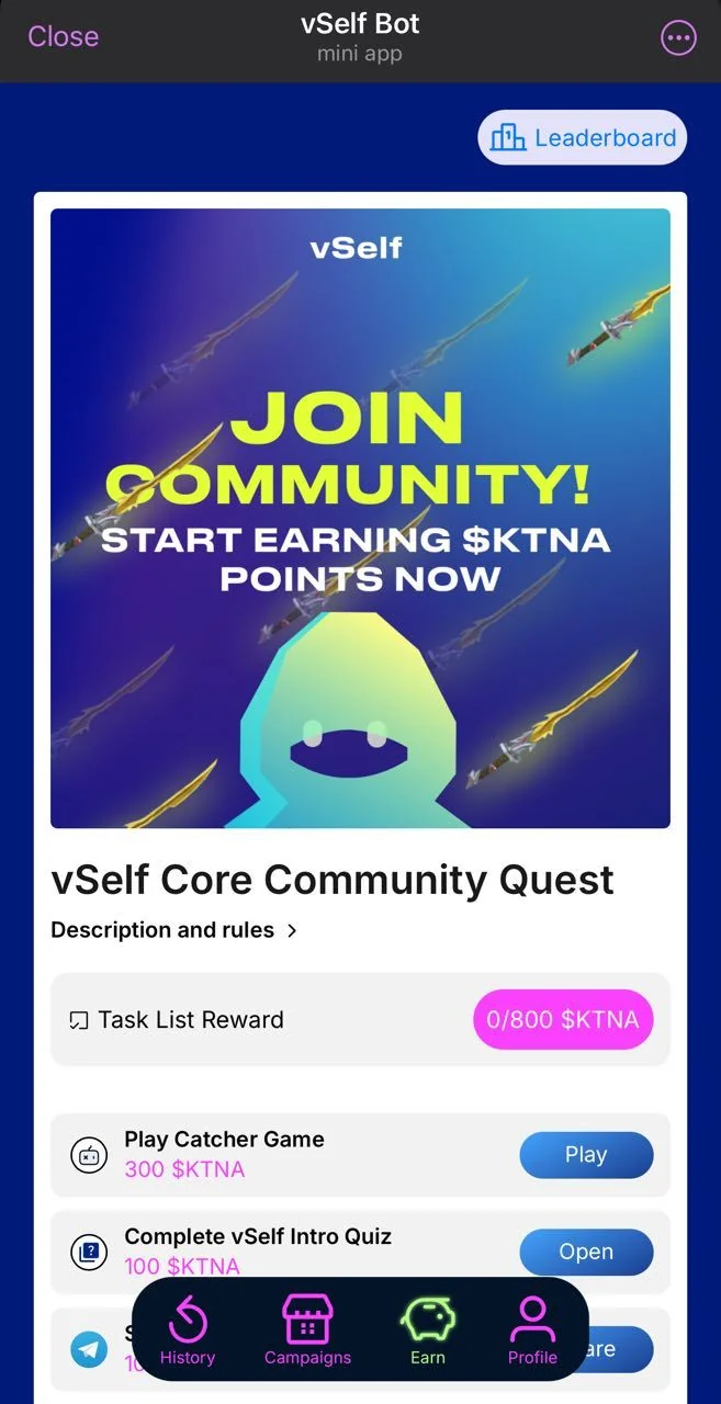 vSelf Bot — Preview 1