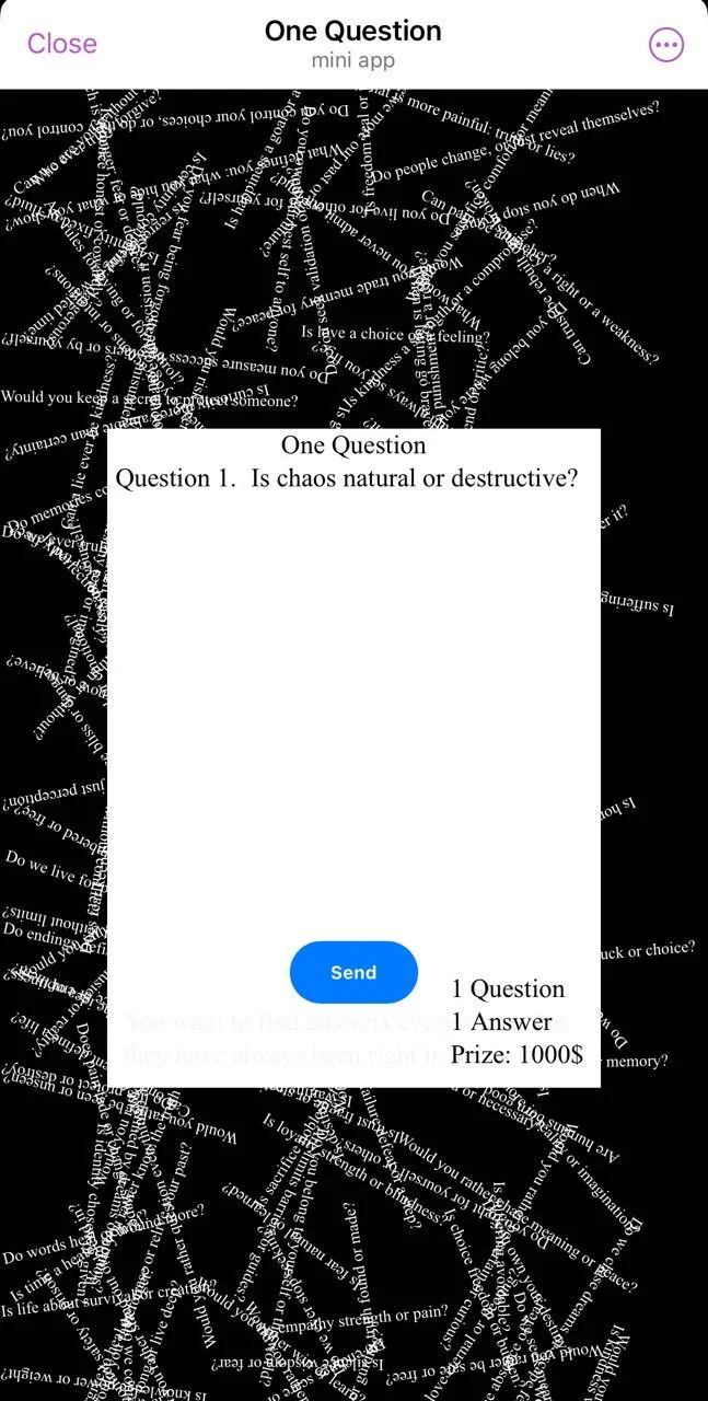 One Question — Preview 2