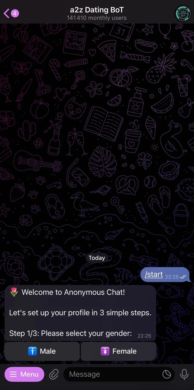 a2z Dating BoT — Preview 1