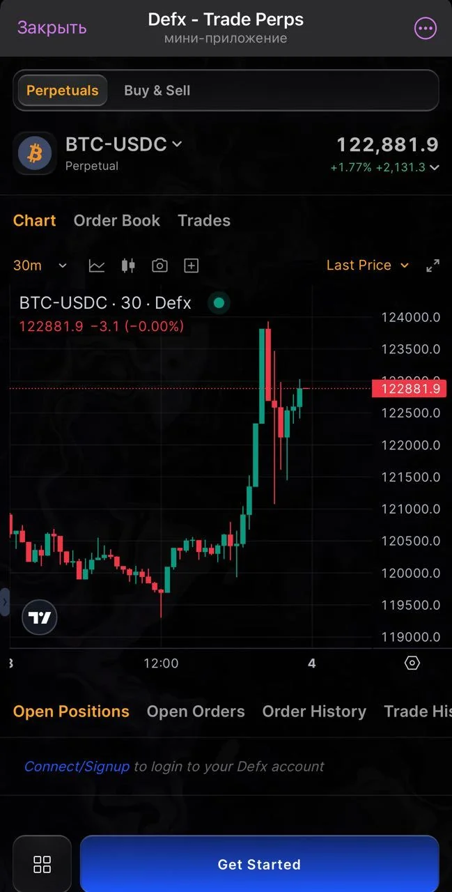 Defx - Trade Perps — Preview 2