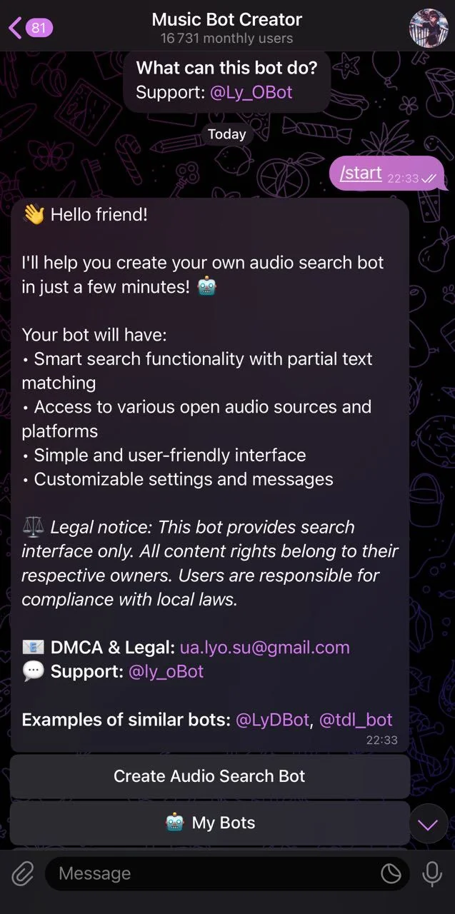 Music Bot Creator — Preview 2