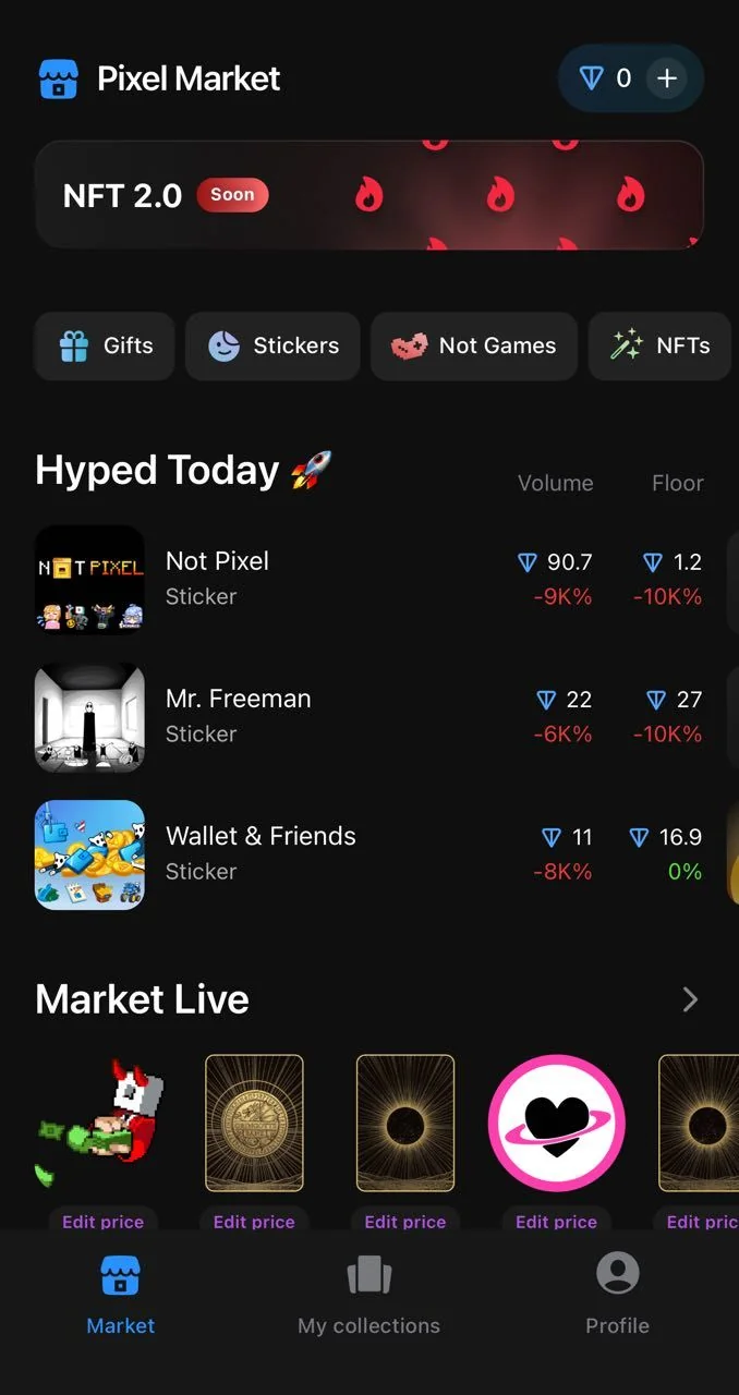 Pixel Market — Preview 1