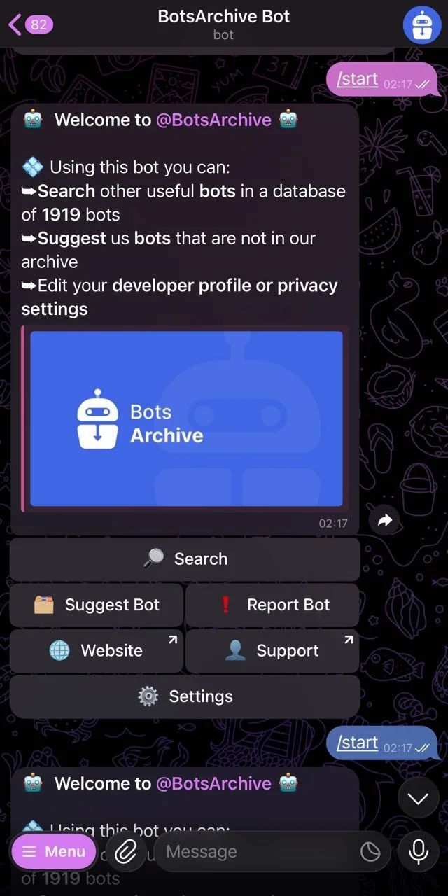BotsArchive Bot — Превью 1