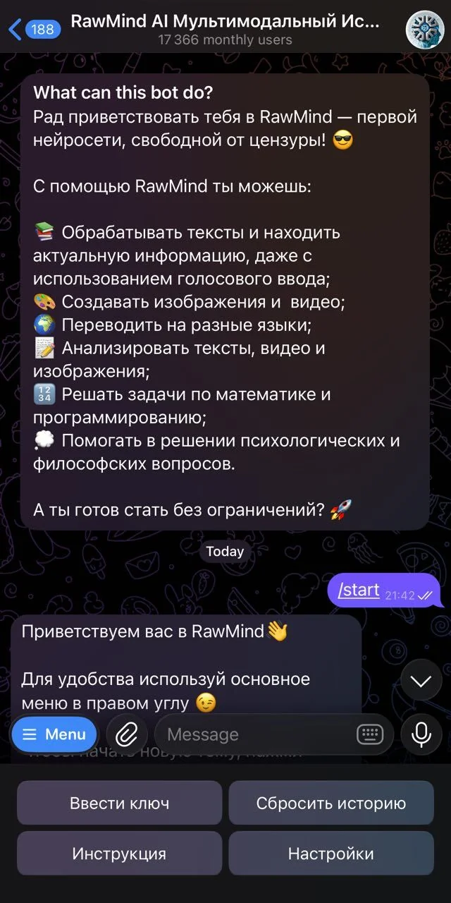 RawMind AI Multimodal Artificial Intelligence — Pratinjau 1