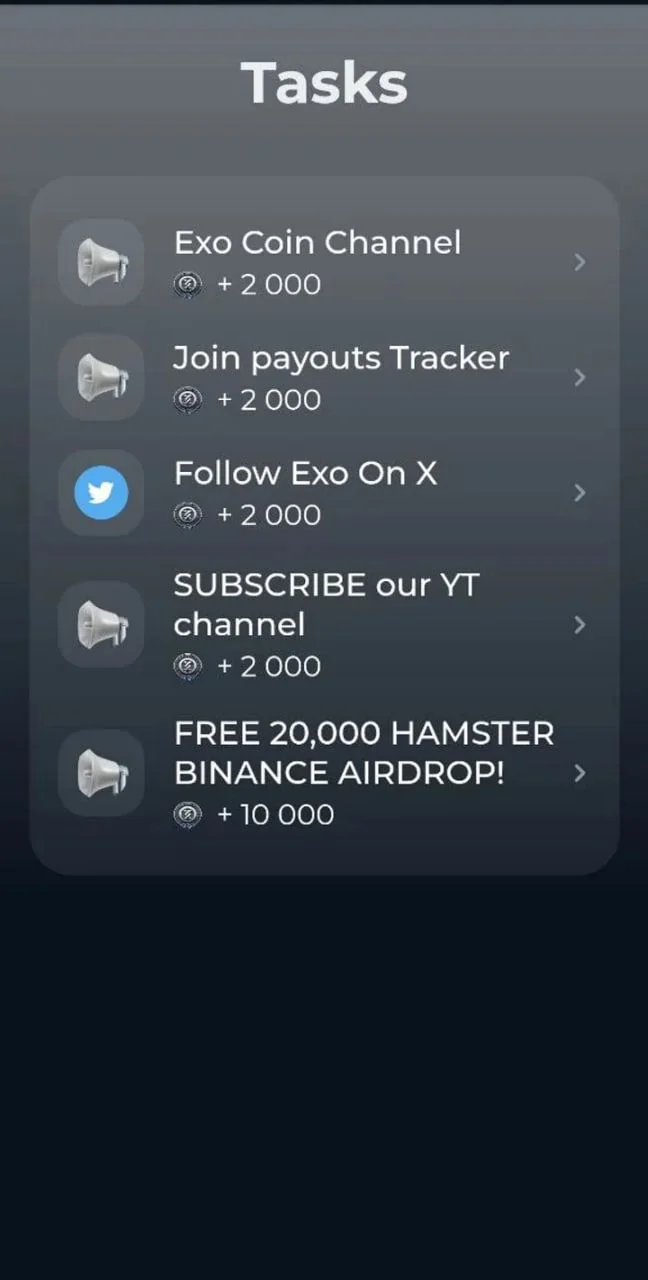 EXO/USDT Farming Bot APP — Preview 3