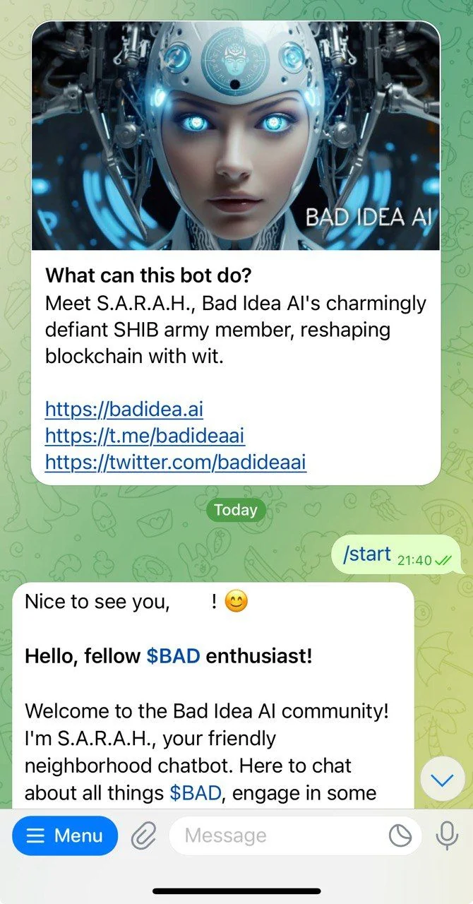 S.A.R.A.H. - The Bad Idea AI — Pratinjau 1