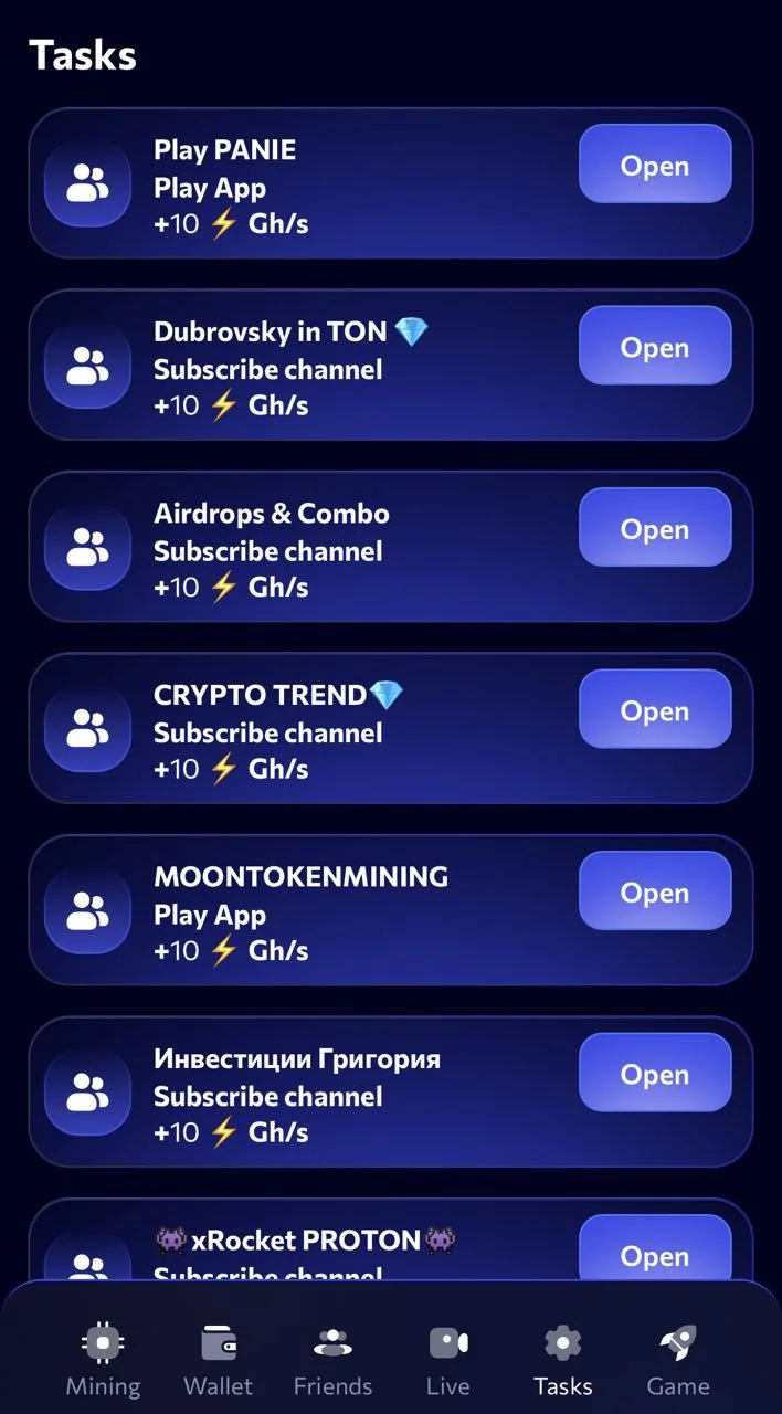 LiveMine — Pratinjau 3