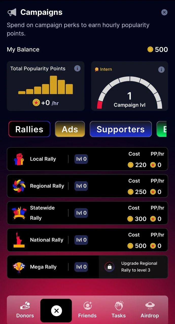 Election Wars App — Aperçu 4