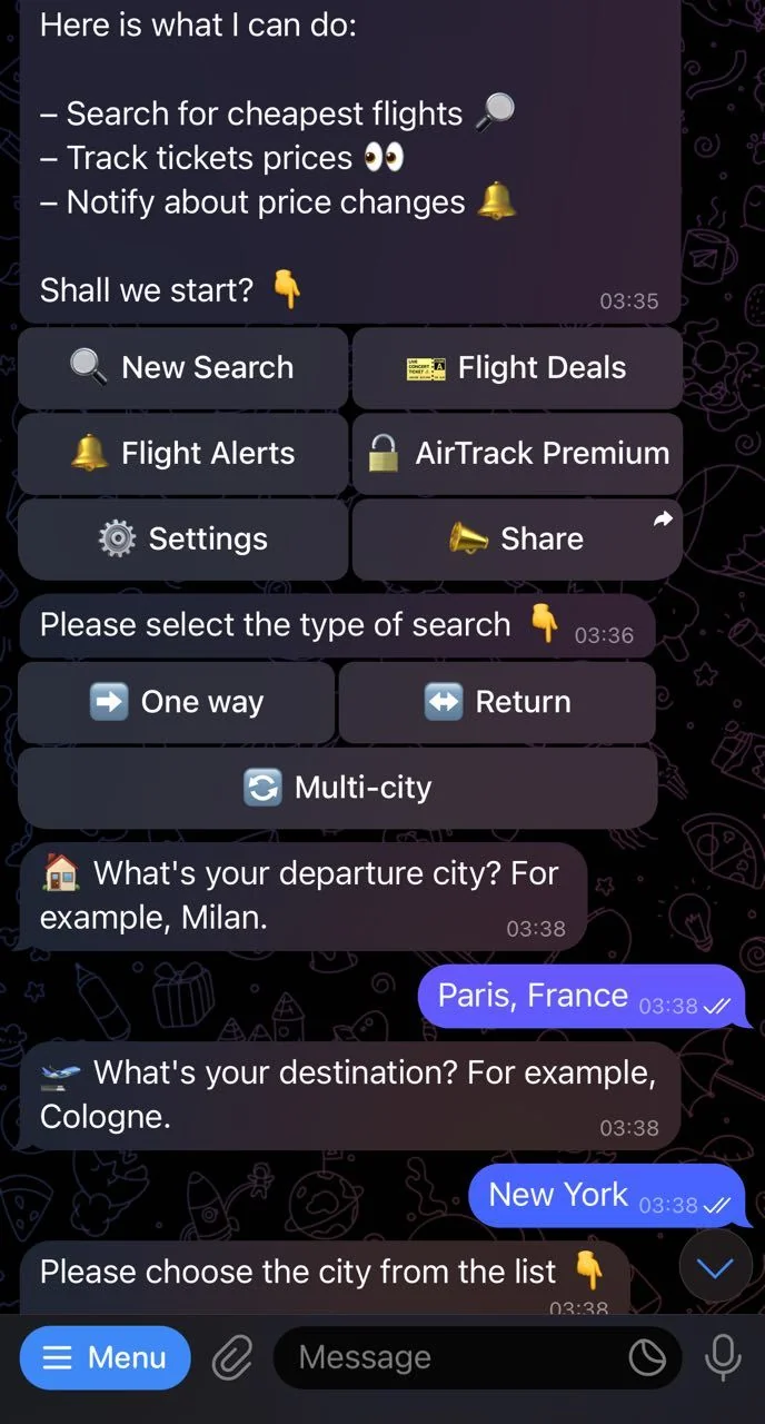 AirTrack — Перегляд 1