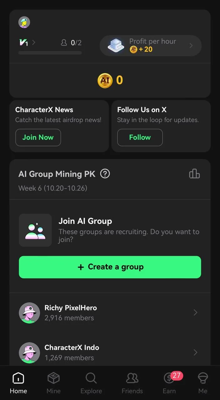 CharacterX — Preview 1