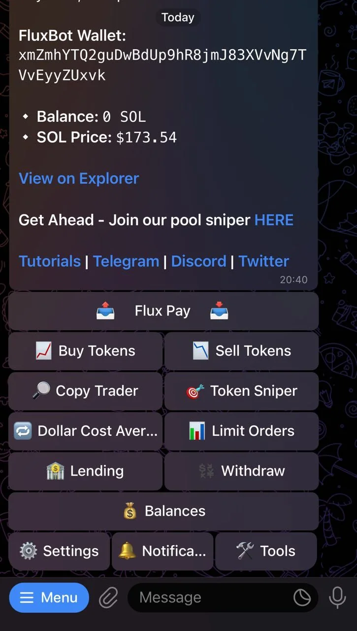 Fluxbot — Preview 1