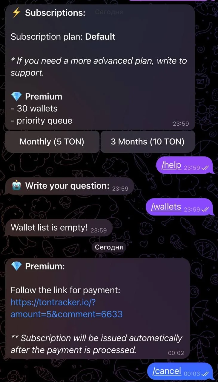 TON Wallet Tracker 🤖 — Pratinjau 3