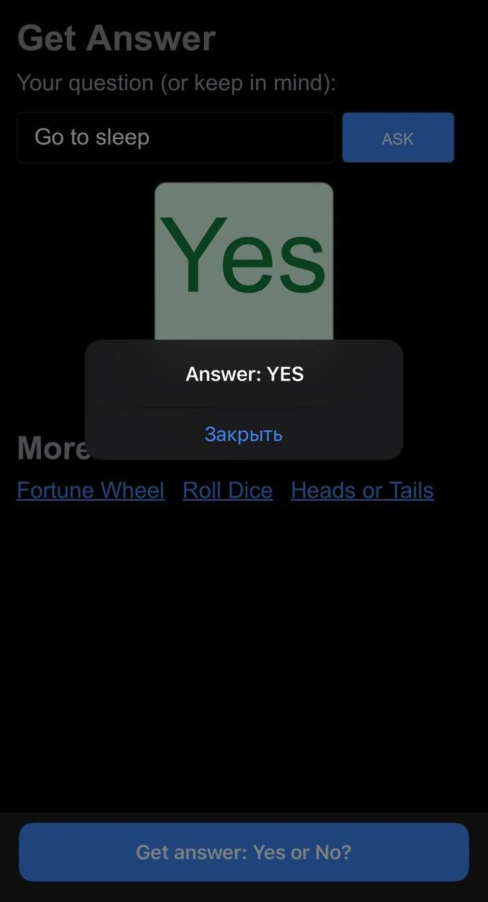 Ask Yes or No — Preview 2