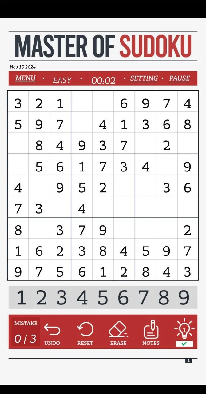 Sudoku Master Game — Preview 1