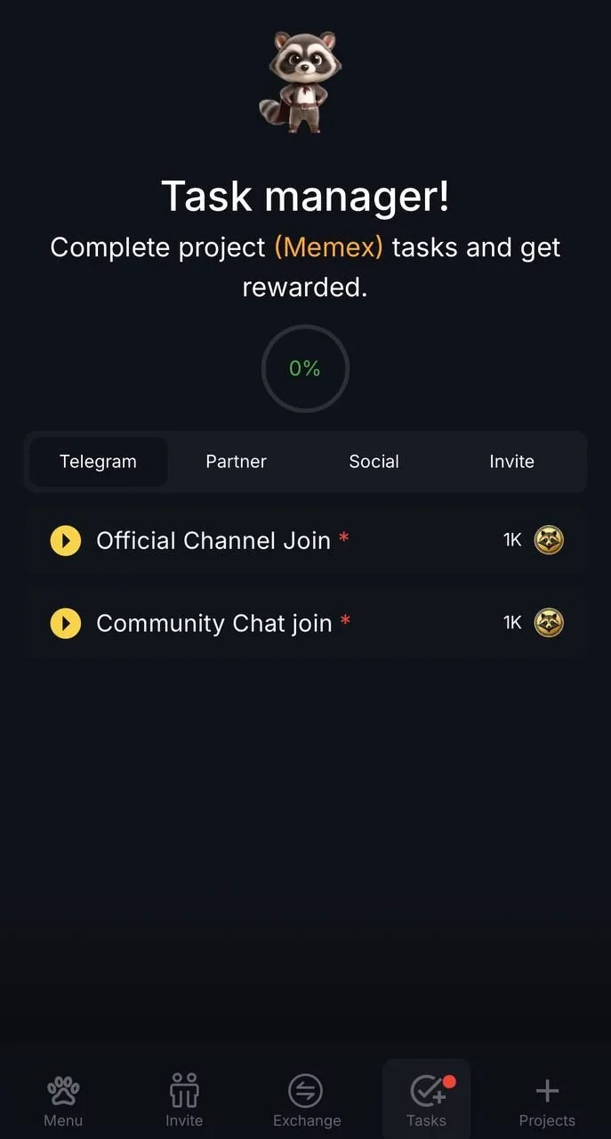 Memex.Zone: Multiproject APP - Play & Earn BOT — Aperçu 2