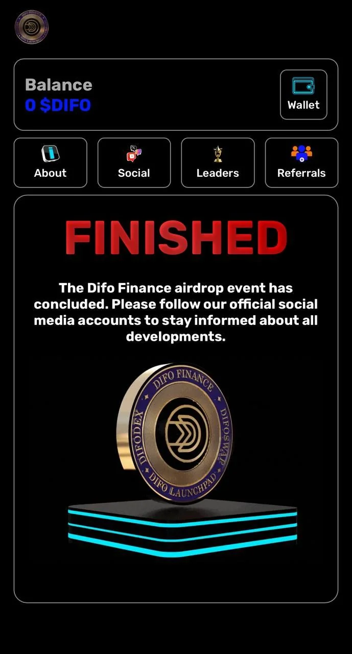 Difo Finance Airdrop Bot — Pratinjau 1