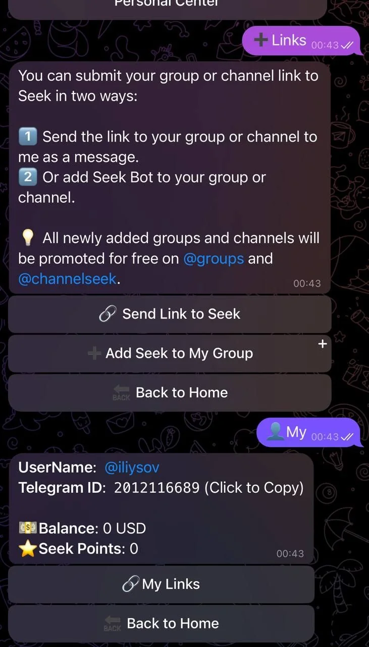 @seek, Seek groups or channels — Preview 3