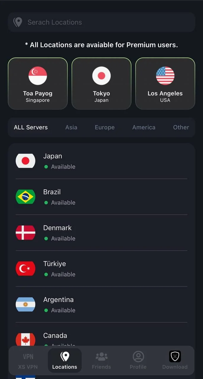 XS VPN APP ⚡️ — Preview 2