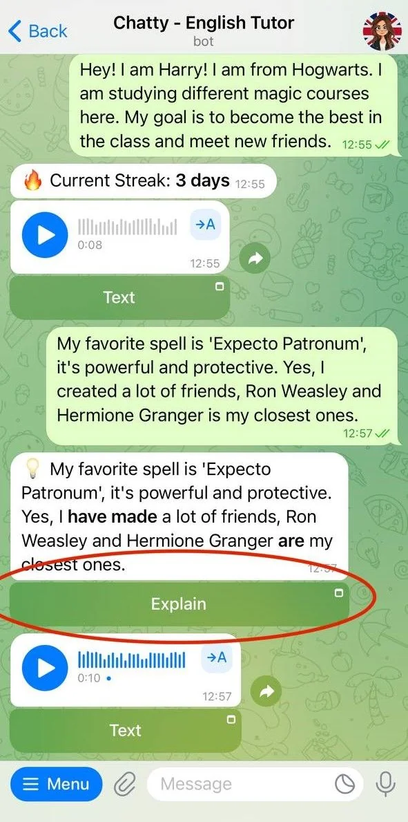 Chatty - English Tutor — Preview 5
