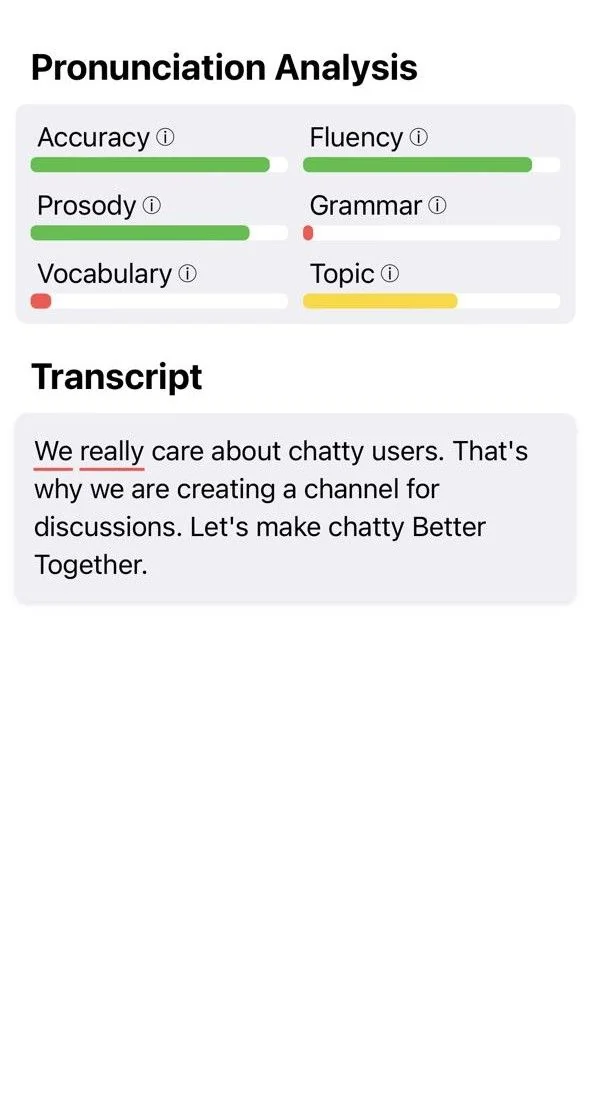 Chatty - English Tutor — Preview 1