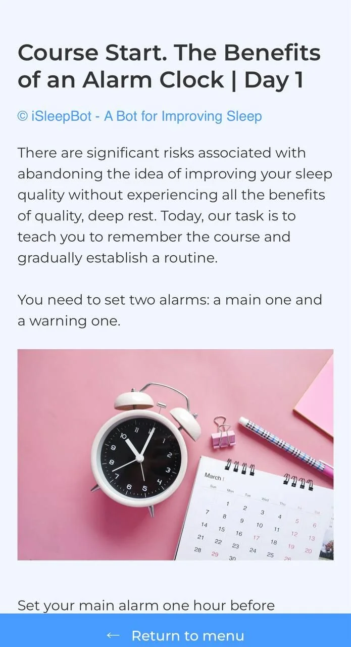 iSleepBot | Sleep Improvement Course — Preview 2