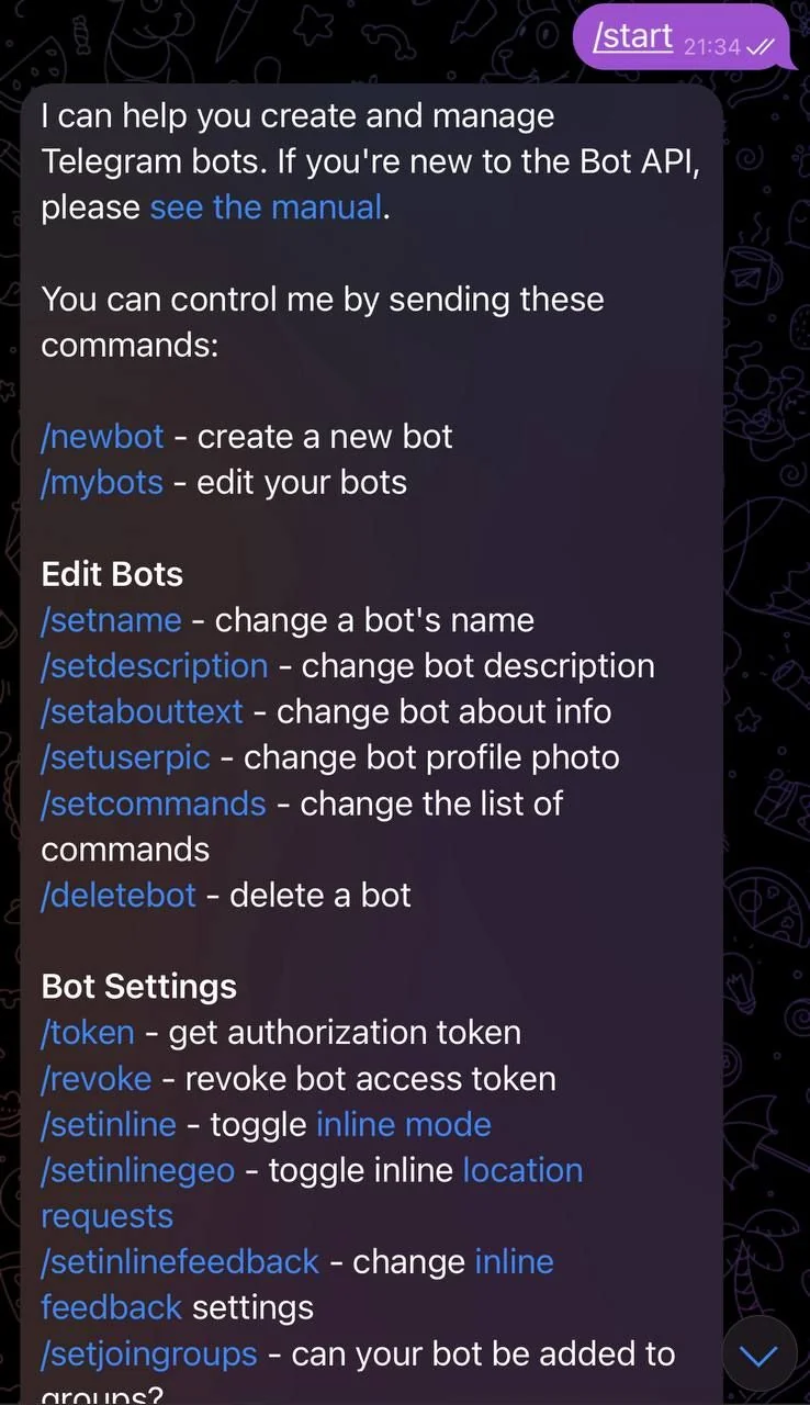BotFather — Preview 3