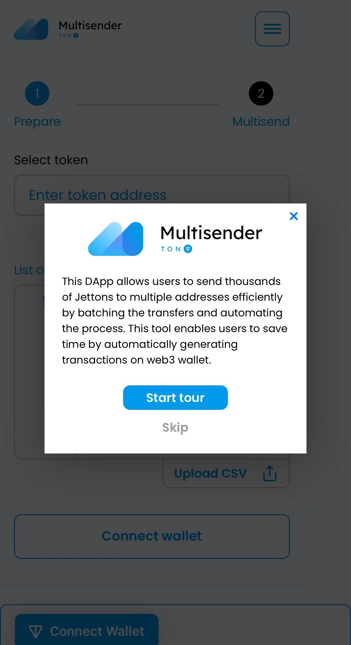 TON Multisender — Preview 1