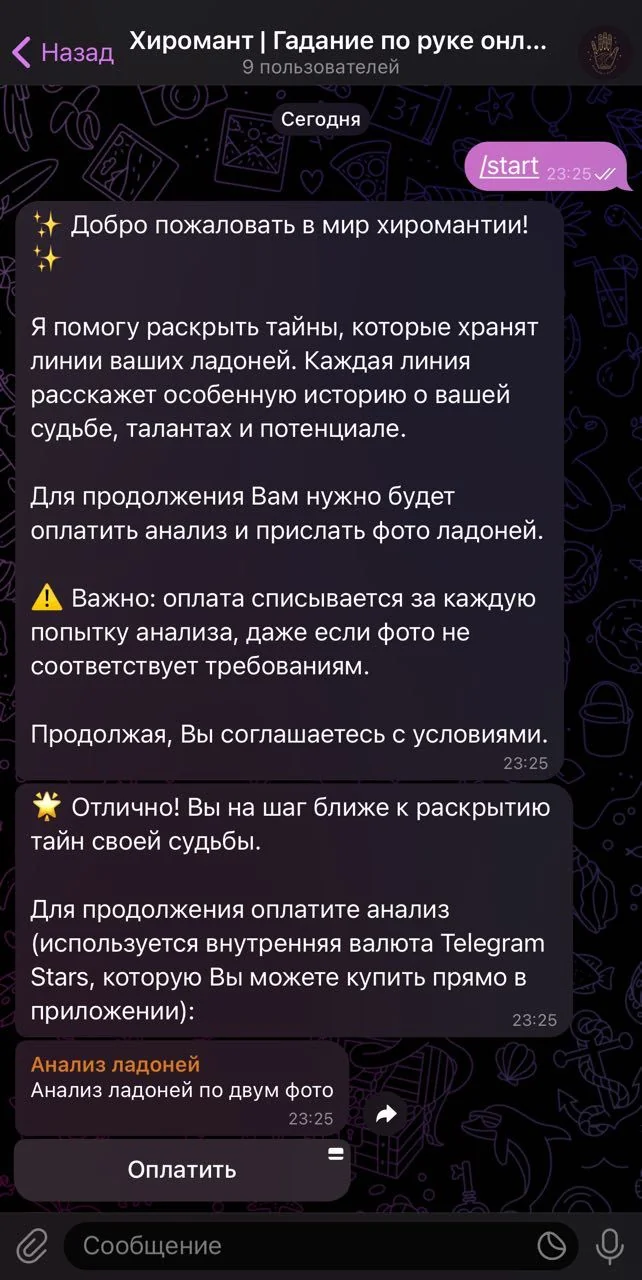 Khiromant| Fortune telling by hand online — Aperçu 1