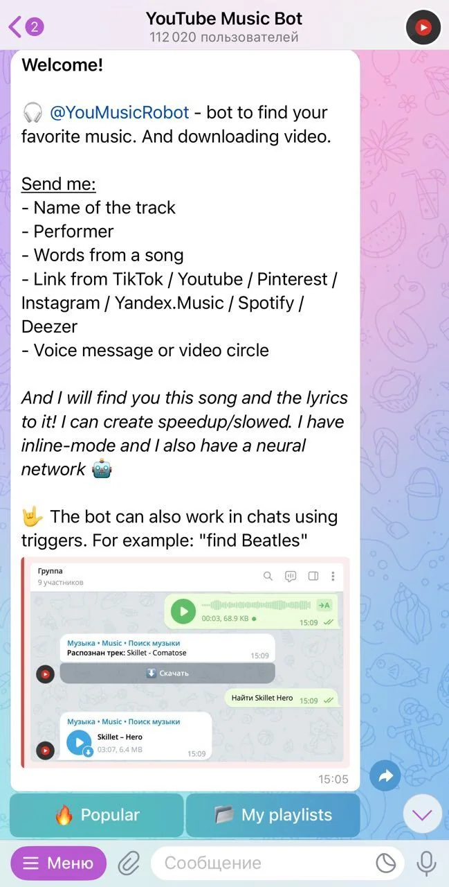 YouTube Music Bot — Preview 1