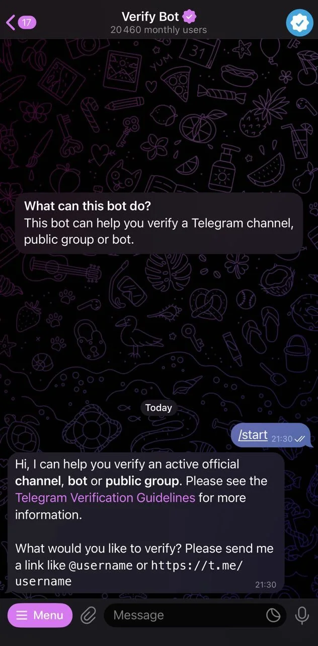Verify Bot✔ — Превью 1