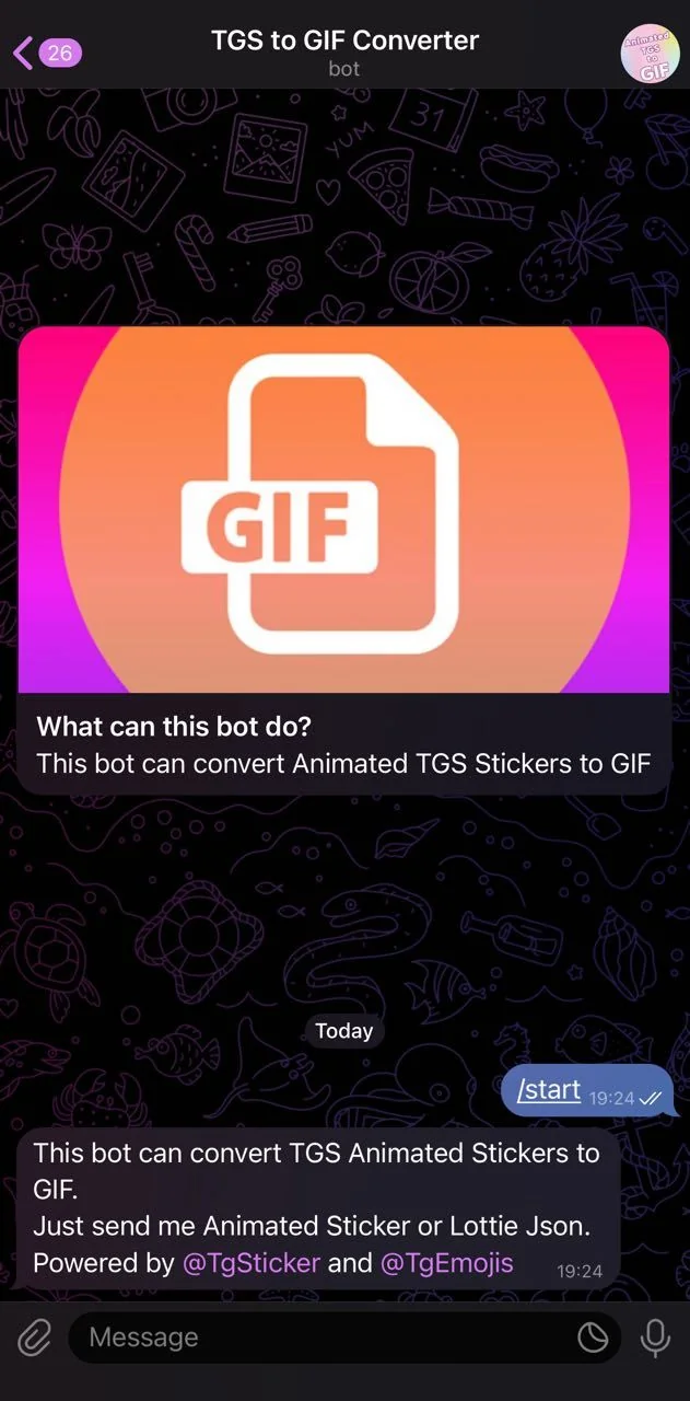 TGS to GIF Converter — Preview 1