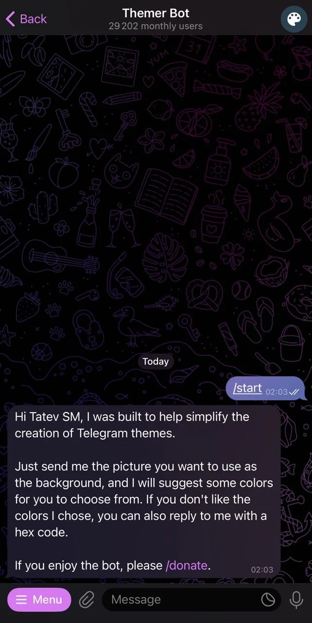Themer Bot — Aperçu 1