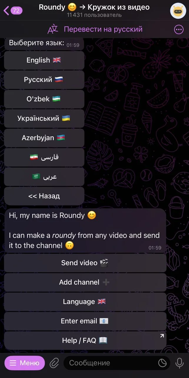 Roundy 😊 → Кружок из видео — Превью 1