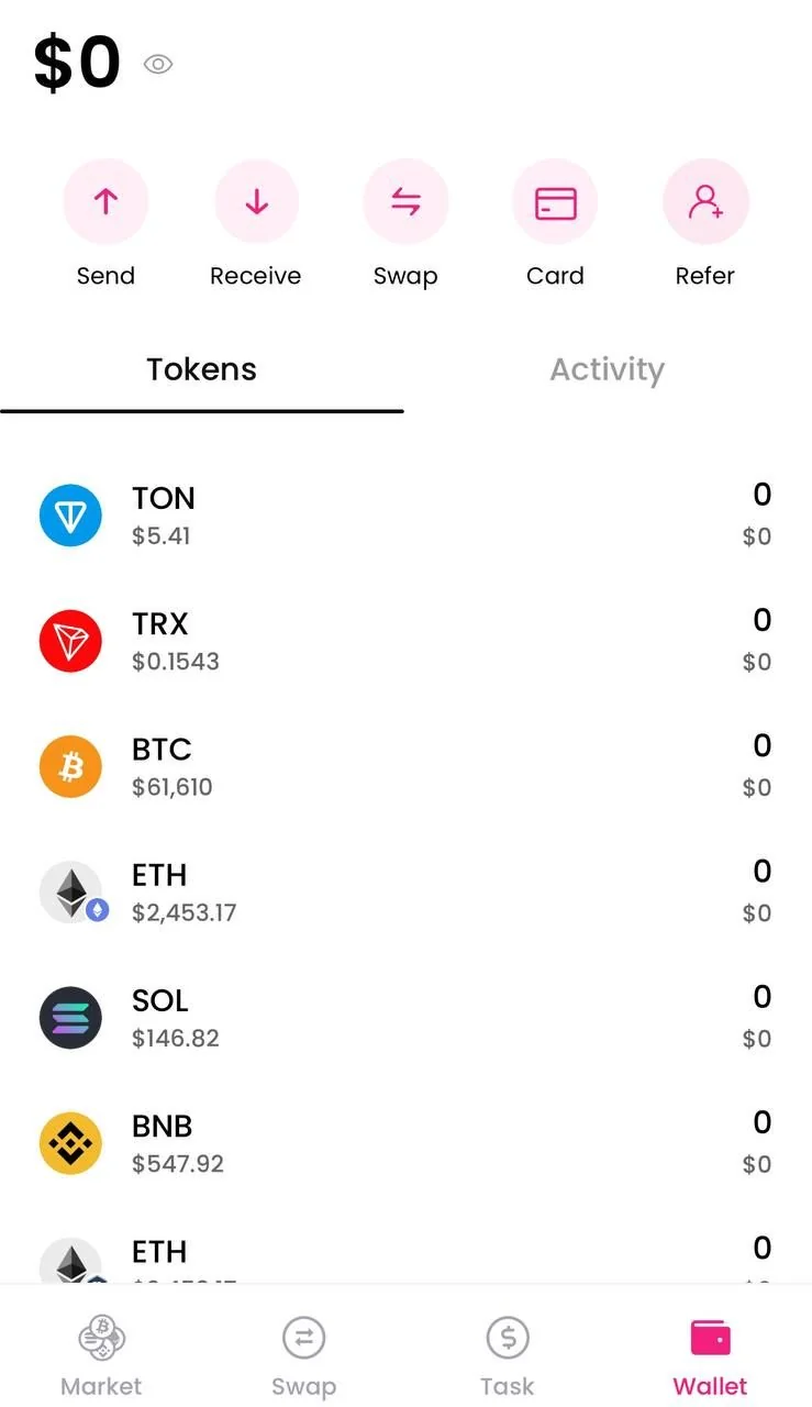 Tomo Wallet — Preview 1