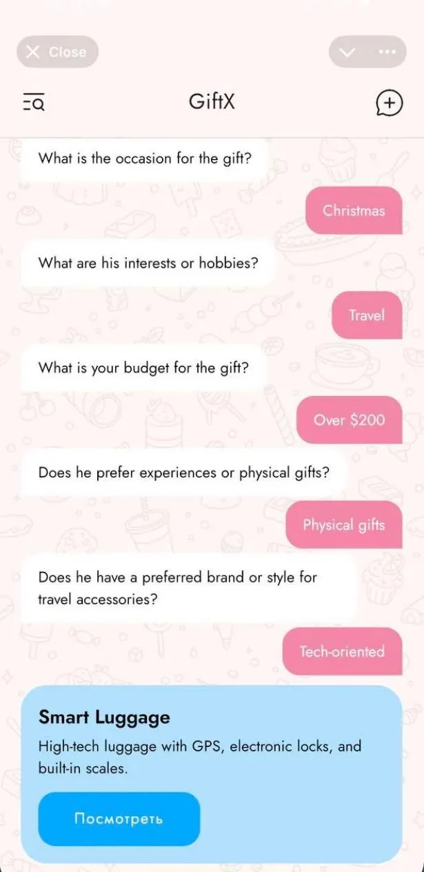 GiftX: AI Assistant β Preview 3