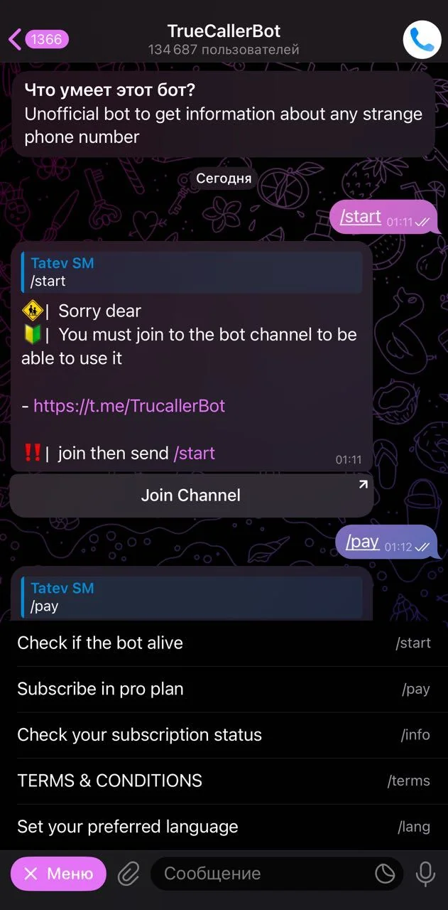 TrueCallerBot — Preview 2