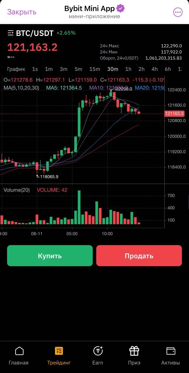 Bybit Mini App — Preview 1