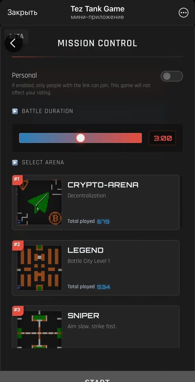 Tez Tank Game — Preview 2