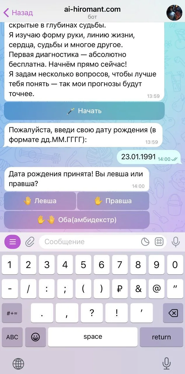 ai-hiromant.com — Aperçu 1
