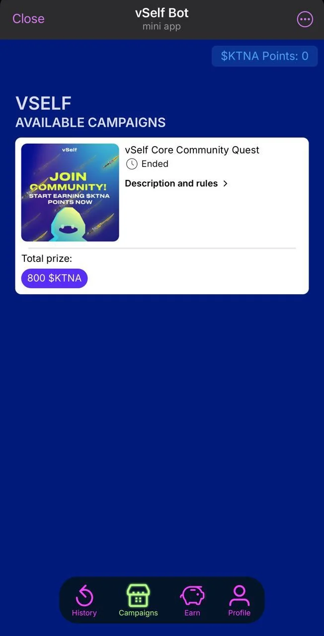 vSelf Bot — Preview 2