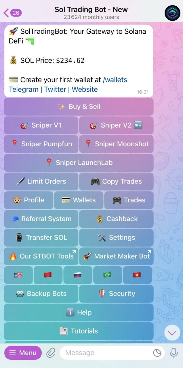 Sol Trading Bot - New — Pratinjau 1