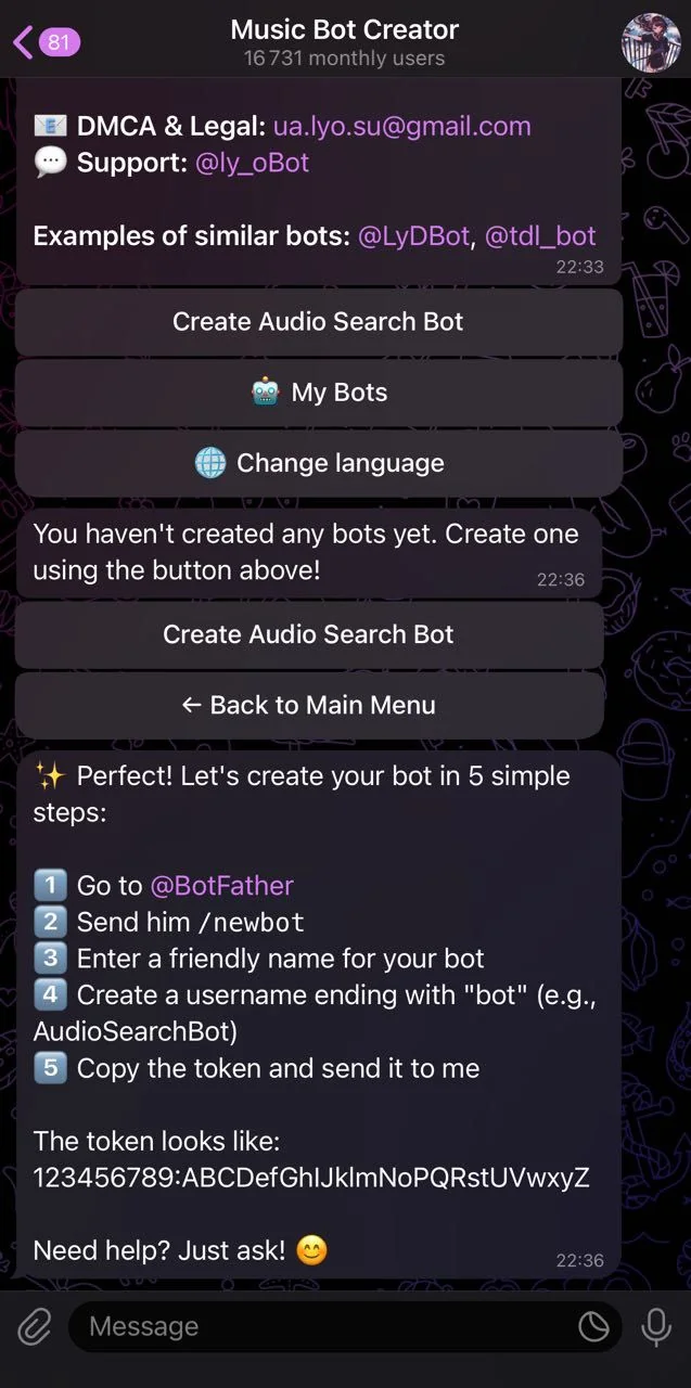 Music Bot Creator — Preview 1