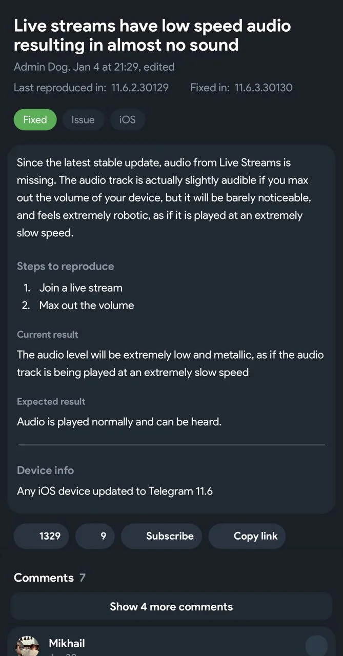 Bugs and Suggestions — Aperçu 2