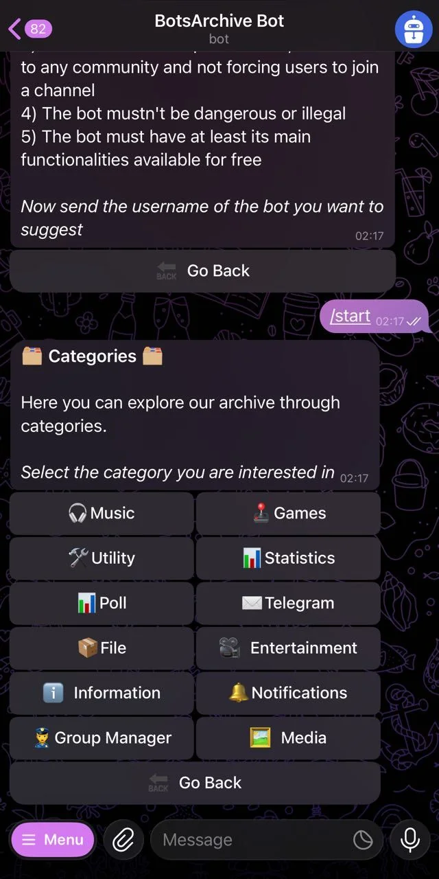 BotsArchive Bot — Превью 2