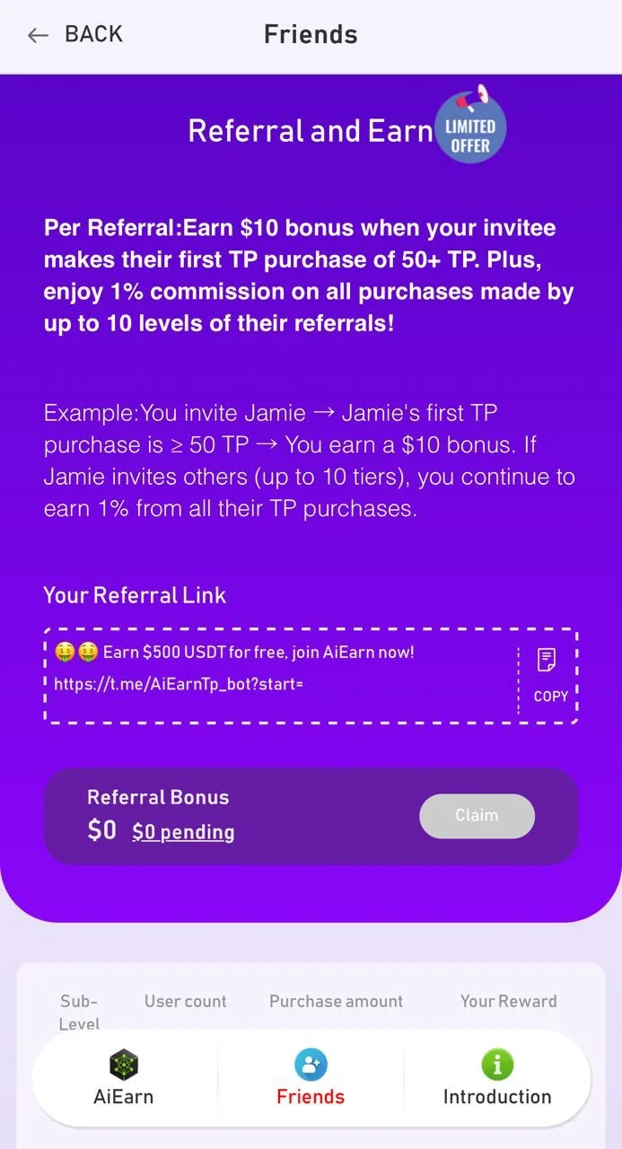 🤖AiEarn (Earn ⬆️30% in 48h) — Pratinjau 2