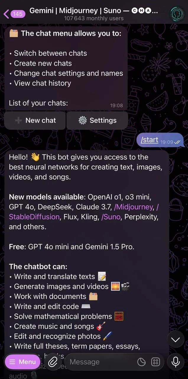 Gemini | Midjourney | Suno — 🅒🅗🅐🅣🅛🅔™ — Preview 2