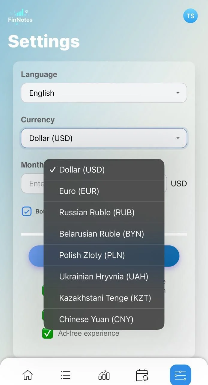FinNotes — Preview 6